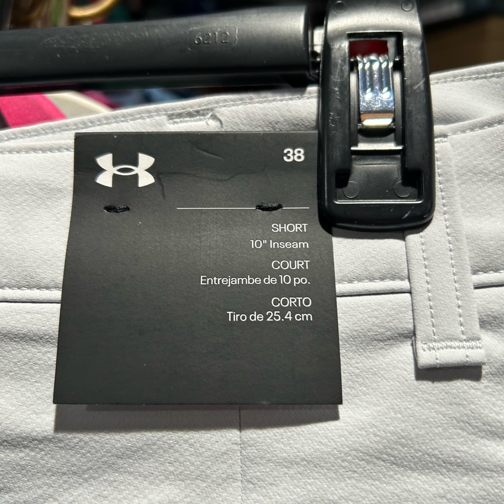 Under Armour Men's size 38 waist Light Gray Athletic Shorts 10” inseam - Picture 2 of 5